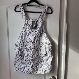 NWT Break Your Heart Cheetah Overall Dress Large